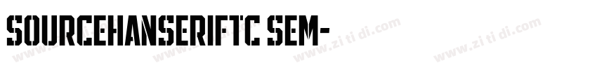 sourcehanseriftc sem字体转换